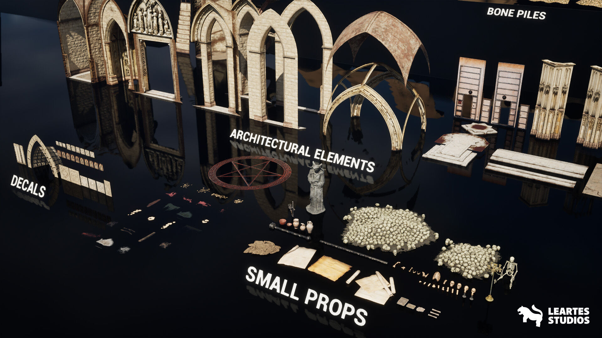 The Grand Ossuary Low-poly 3D model_13