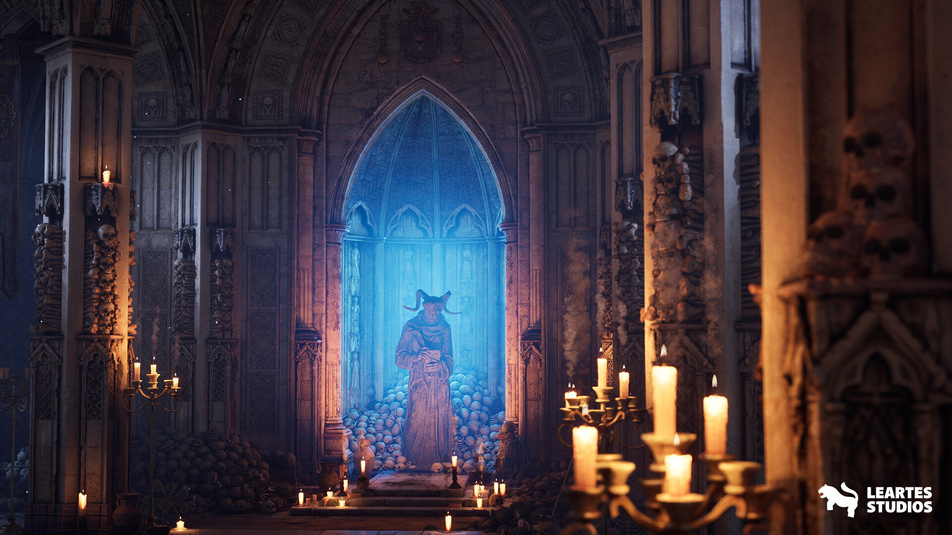 The Grand Ossuary Low-poly 3D model_3