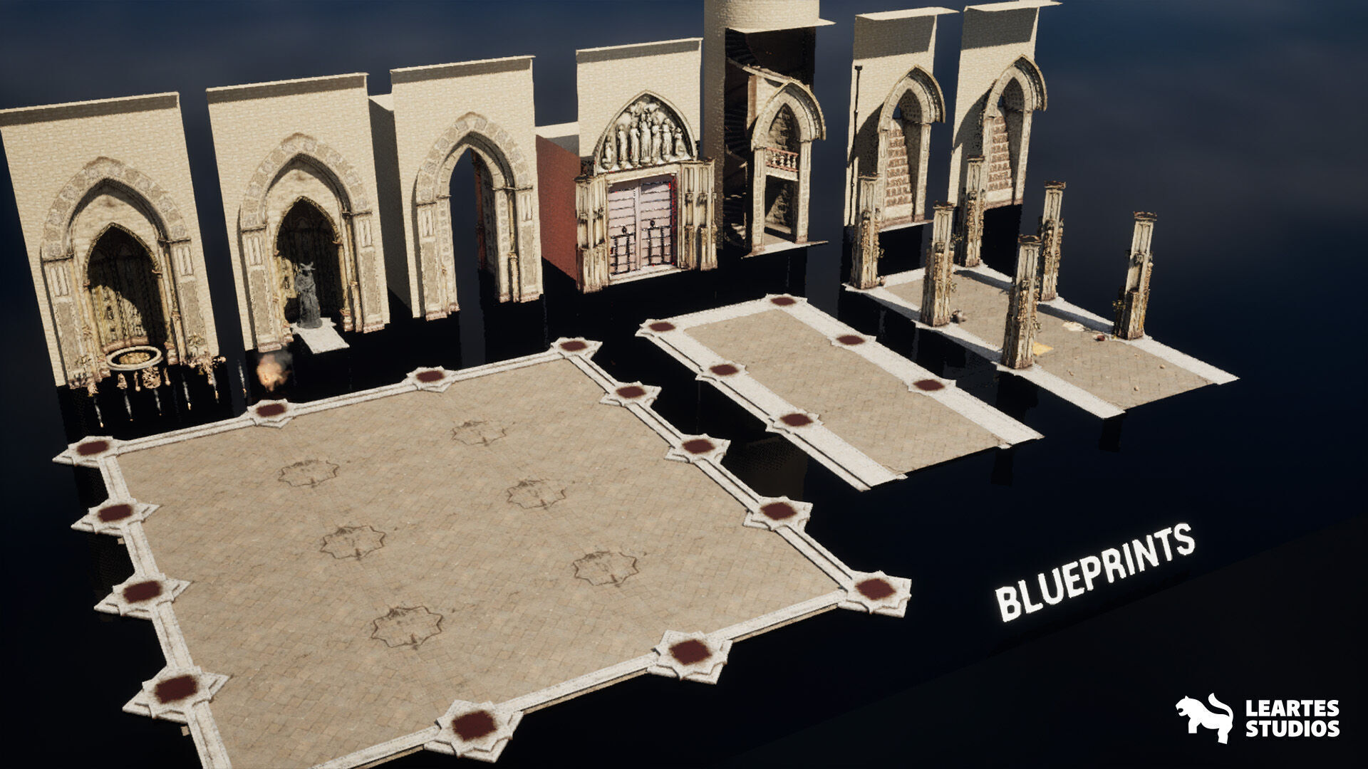 The Grand Ossuary Low-poly 3D model_15