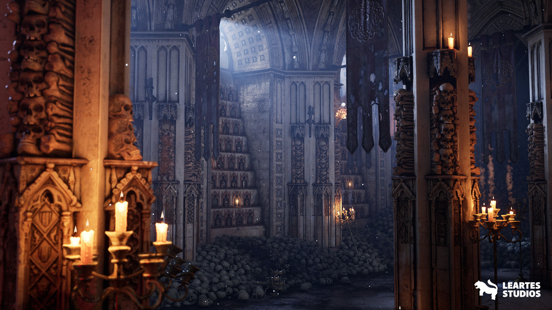 The Grand Ossuary Low-poly 3D model_19