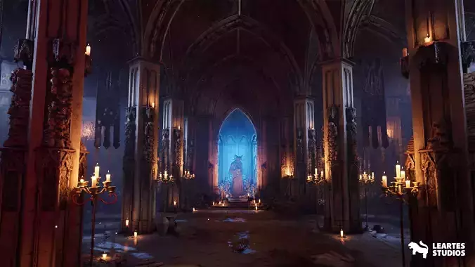 The Grand Ossuary Low-poly 3D model