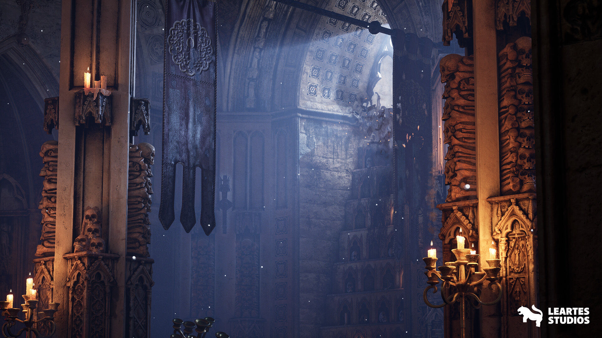 The Grand Ossuary Low-poly 3D model_7