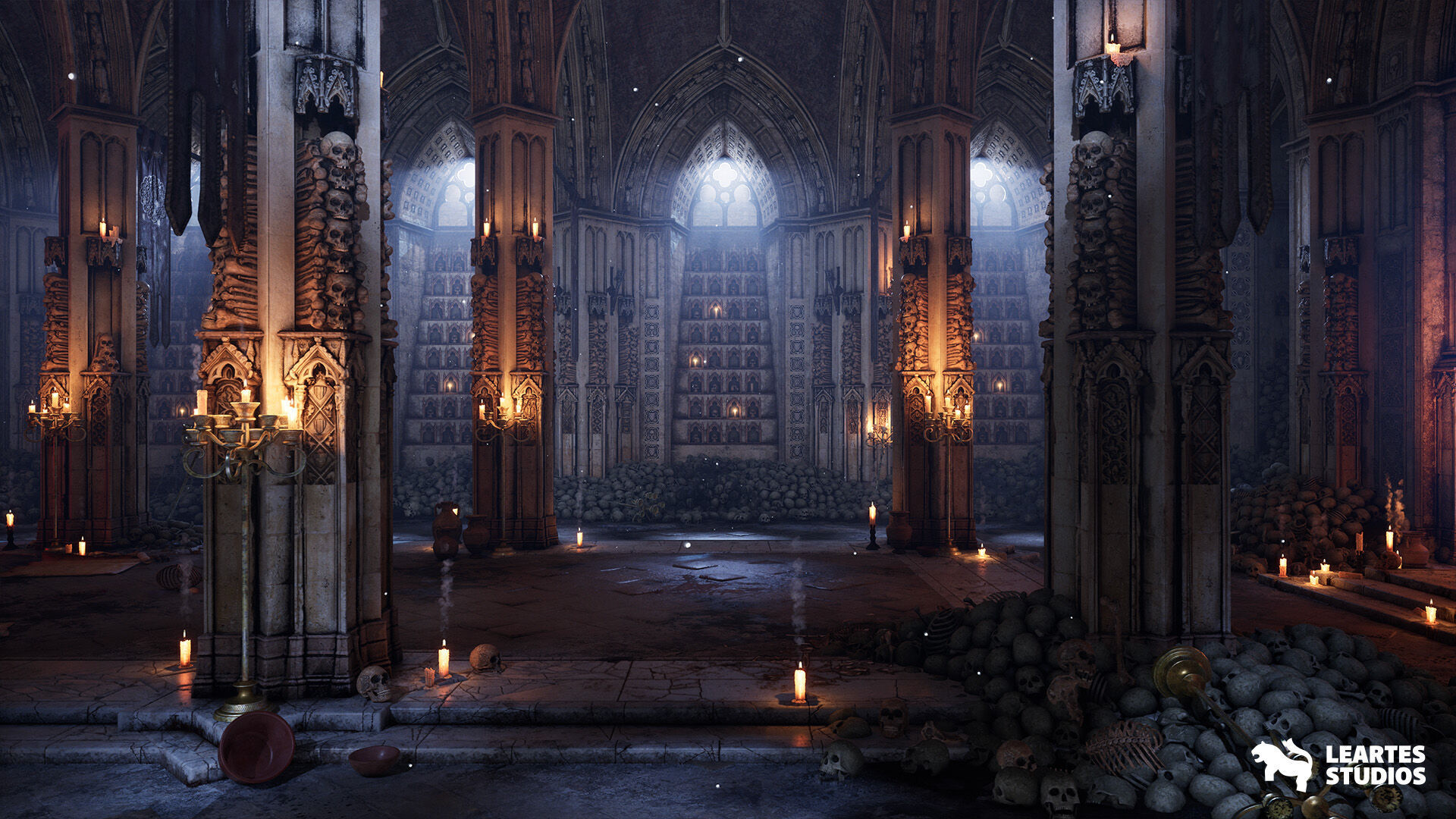 The Grand Ossuary Low-poly 3D model_5