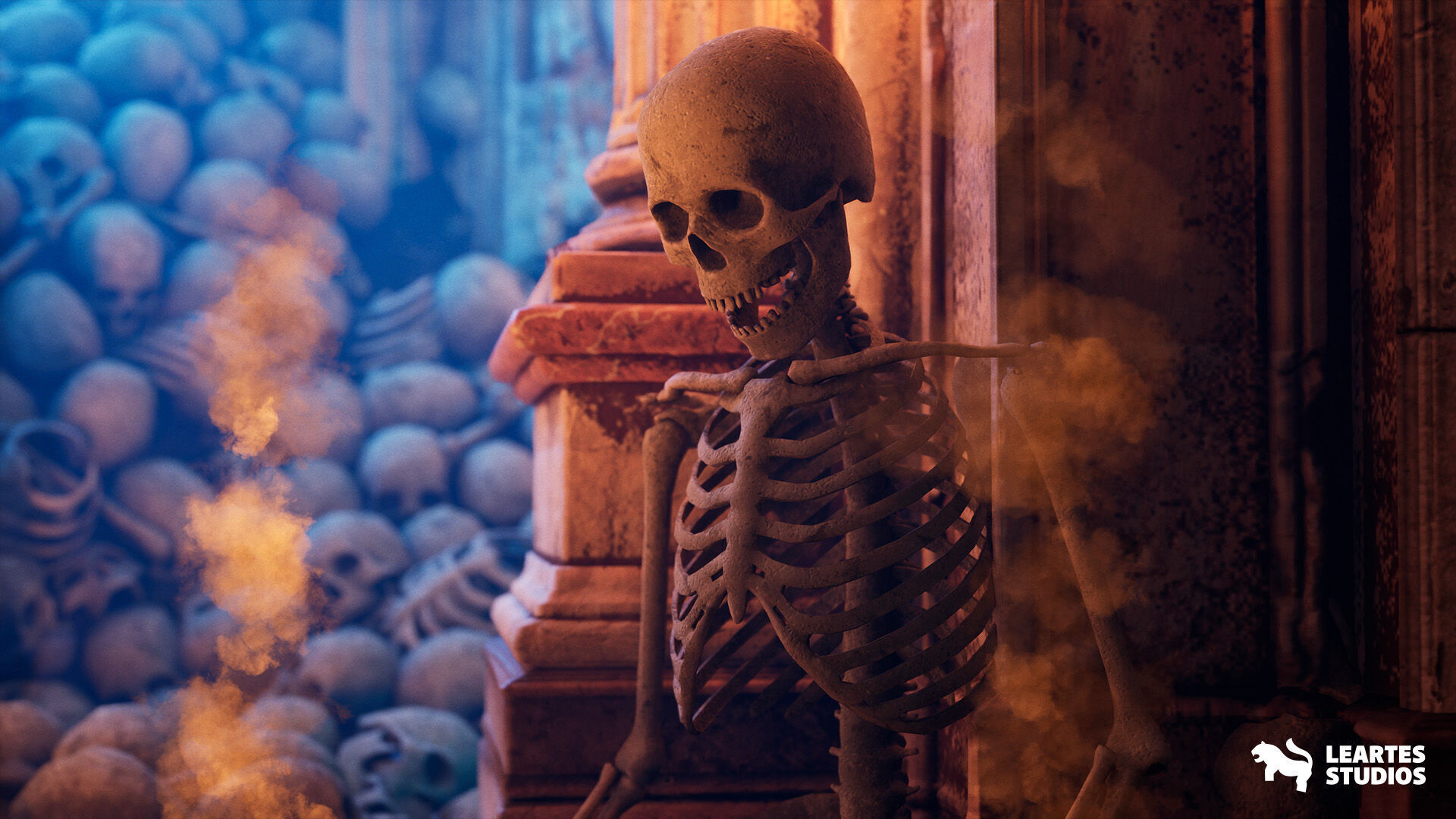 The Grand Ossuary Low-poly 3D model_9