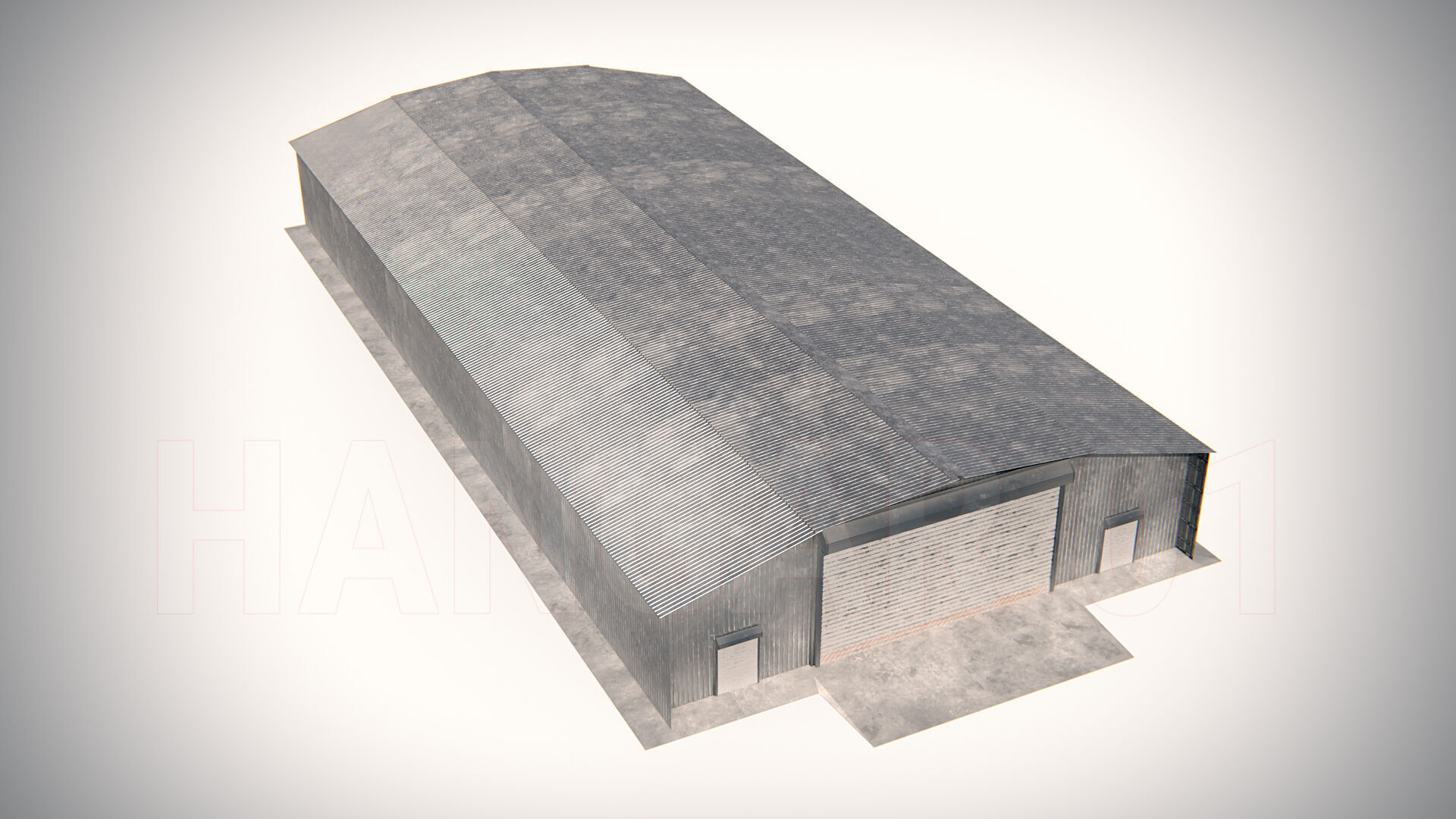 Hangar 01 PBR Low-poly 3D model_15
