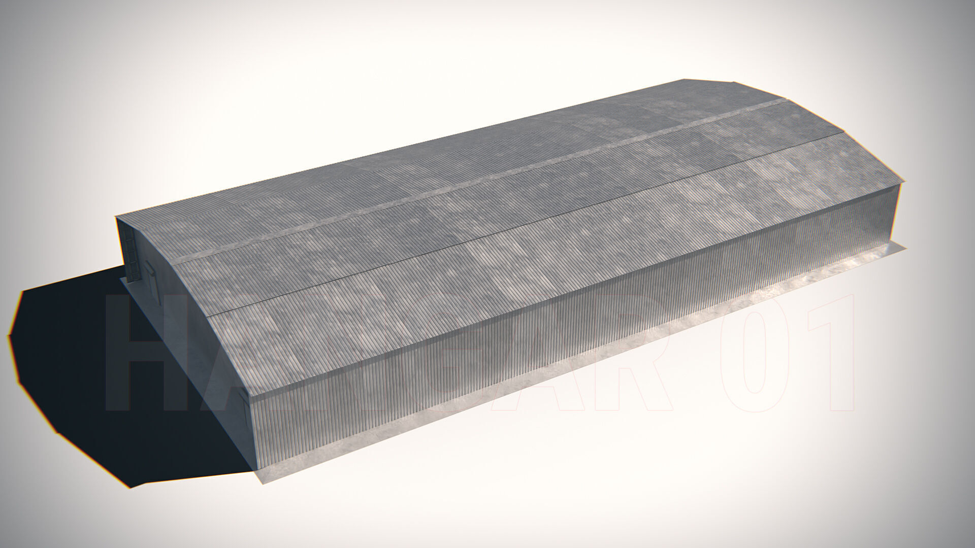 Hangar 01 PBR Low-poly 3D model_14