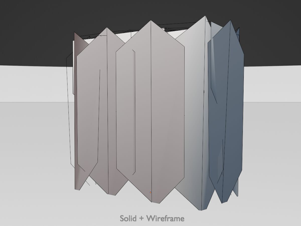 Cherry laurel hedge 500mm version-5 Low-poly 3D model_11