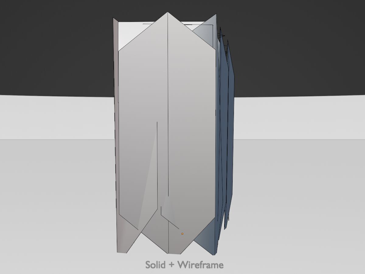 Cherry laurel hedge 500mm version-5 Low-poly 3D model_10