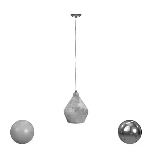 Jerry Concrete Pendant Light Gray