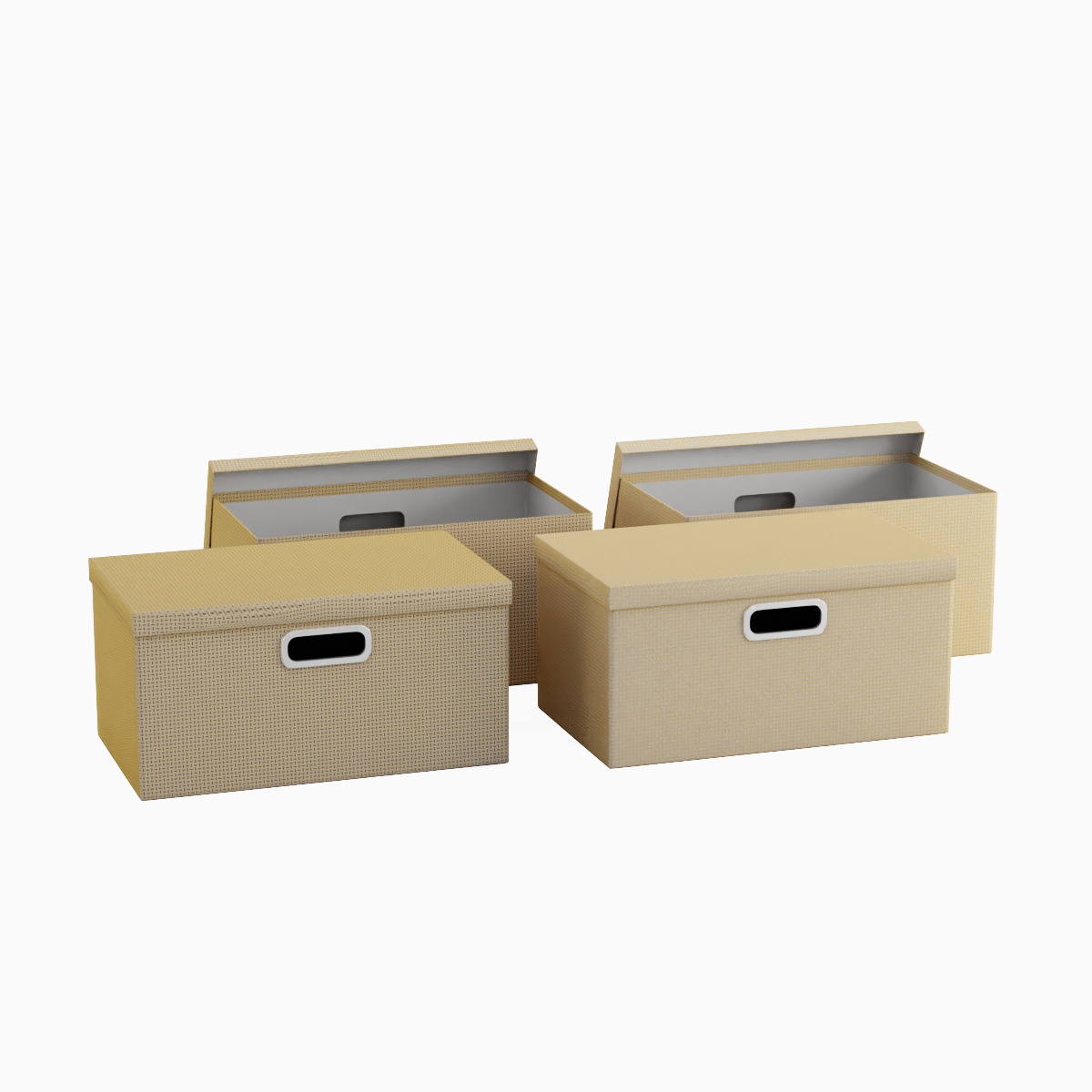 Storage Boxes 02 Low-poly 3D model_1