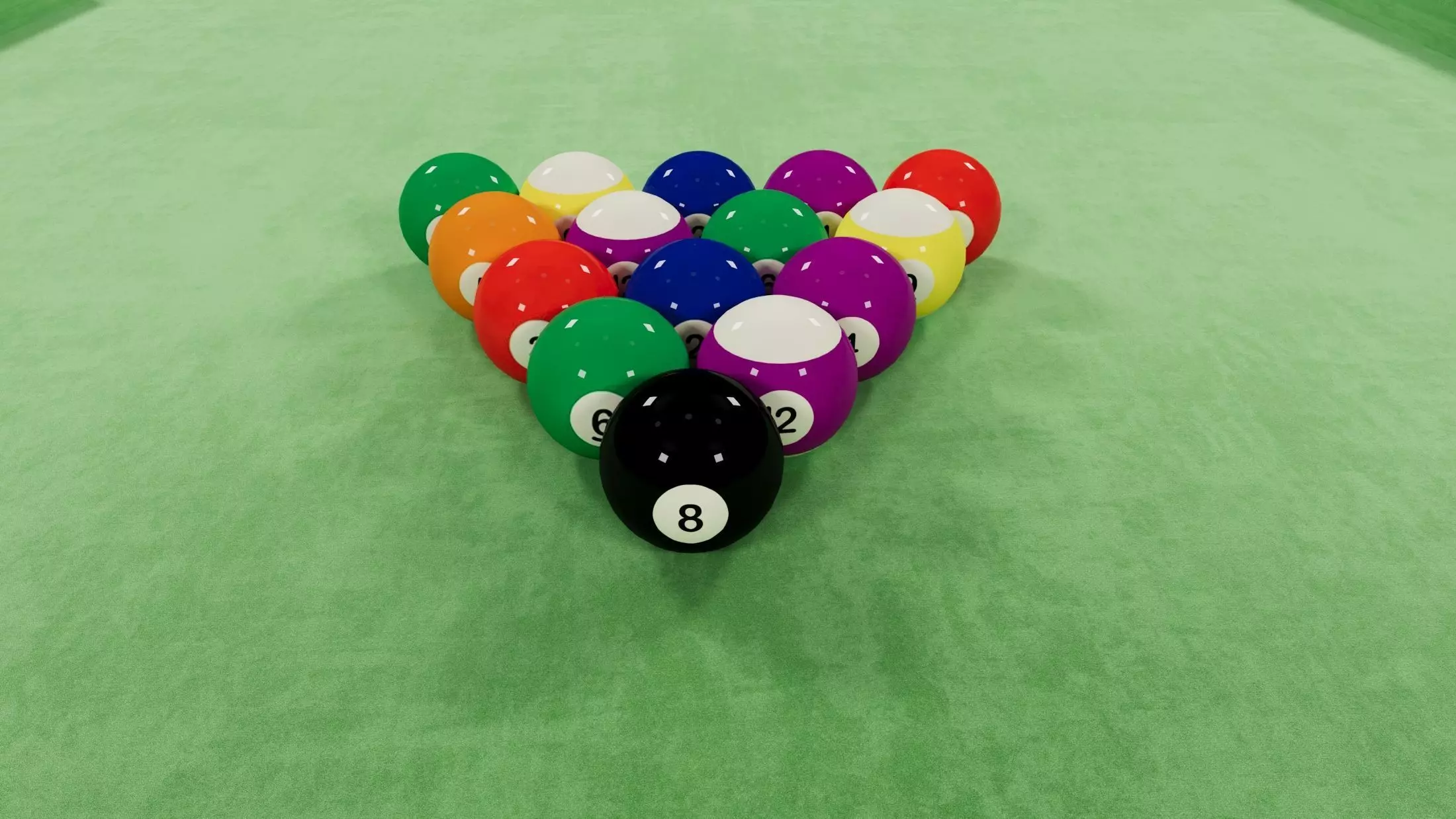 Billiard Balls Realistic Game Ready 3D Model 3D model