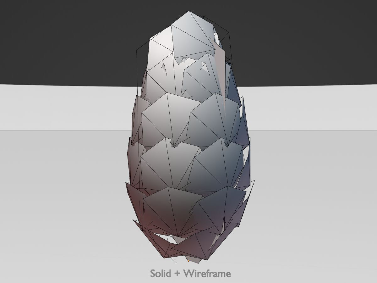 Cherry laurel hedge 500mm version-6 Low-poly 3D model_9