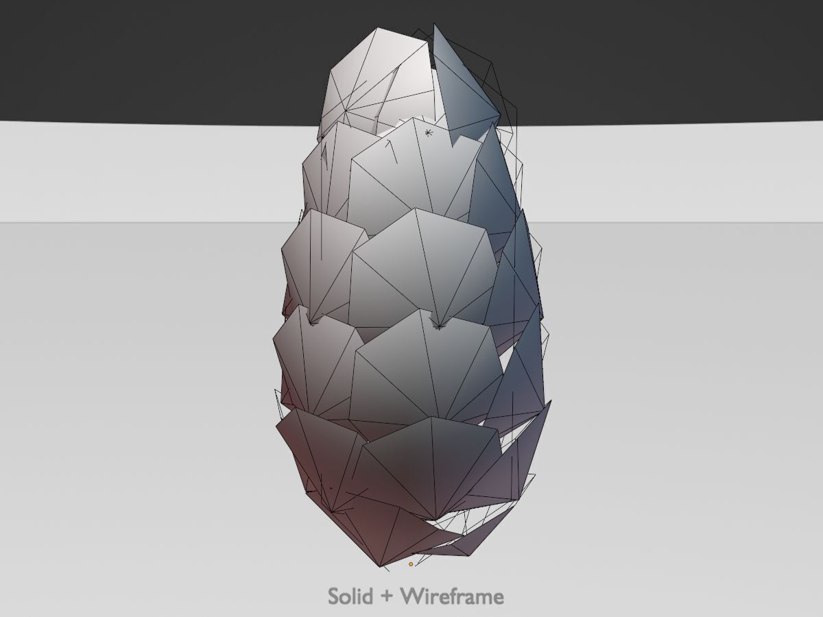 Cherry laurel hedge 500mm version-6 Low-poly 3D model_10