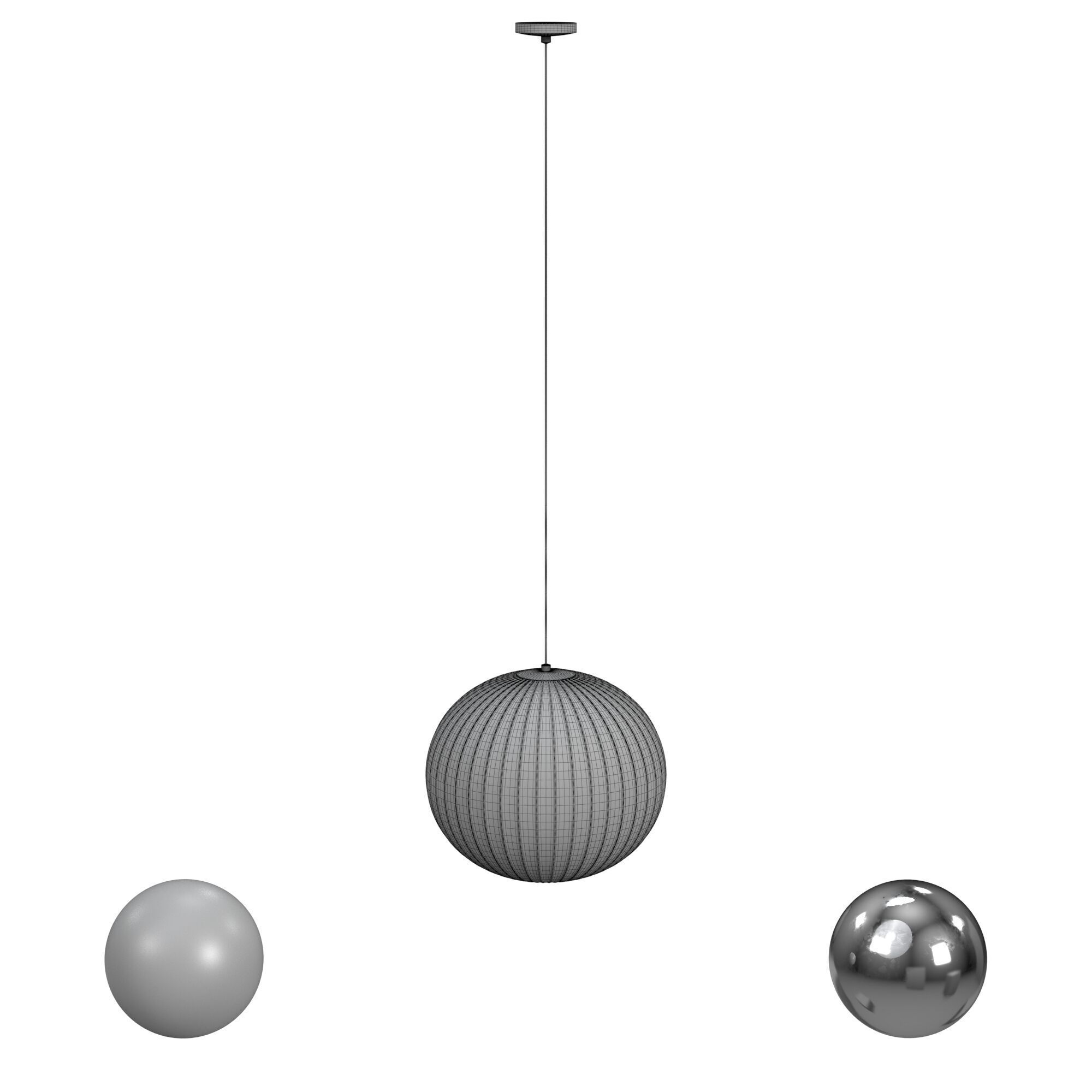 Hay Nelson Ball Bubble Pendant 3D model_3