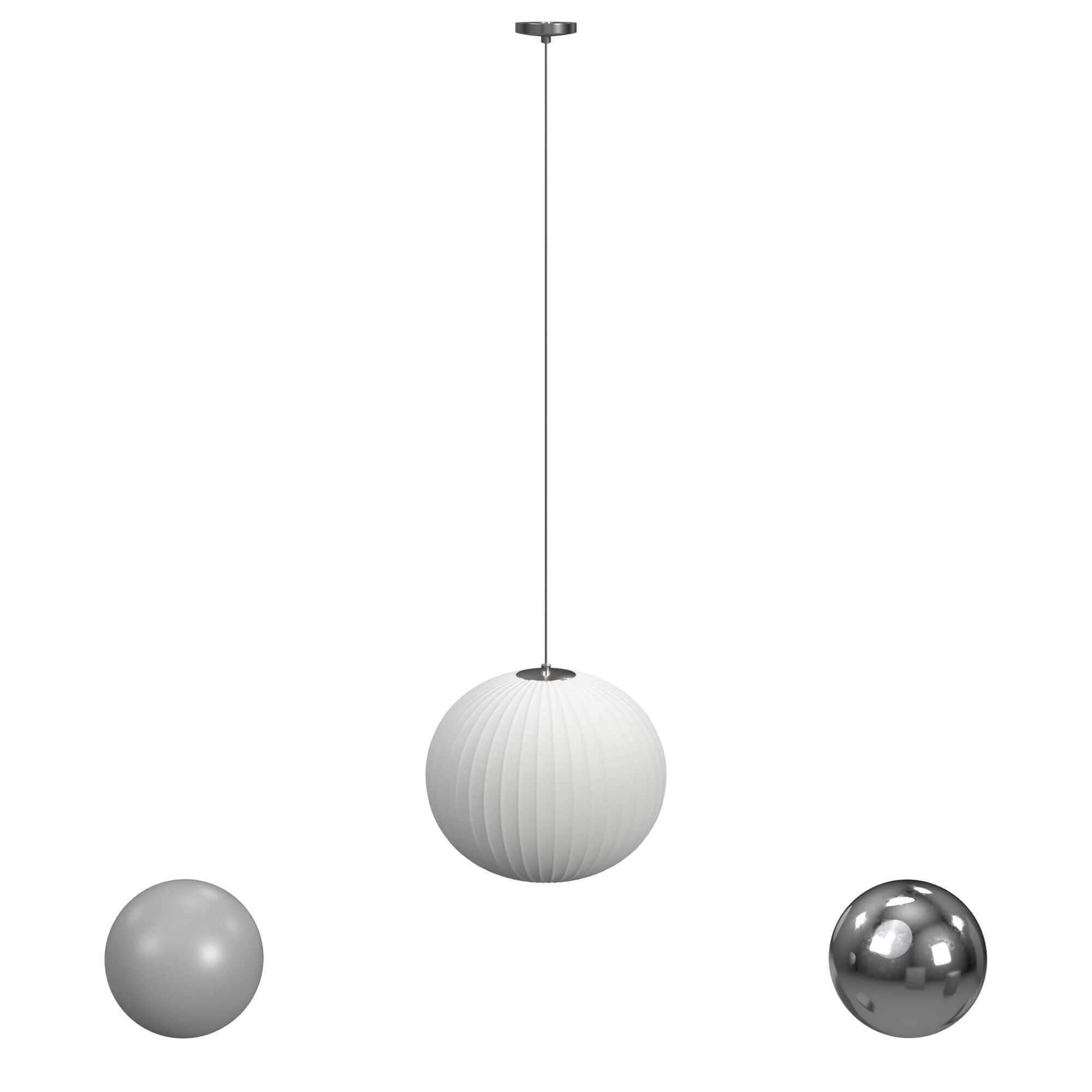 Hay Nelson Ball Bubble Pendant 3D model_1
