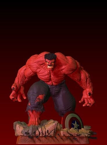 Red Hulk Sculpture 3D print model