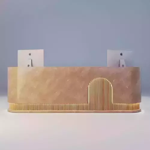 Reception Desk 10 Low-poly 3D model Reception Desk 10 Low-poly 3D model