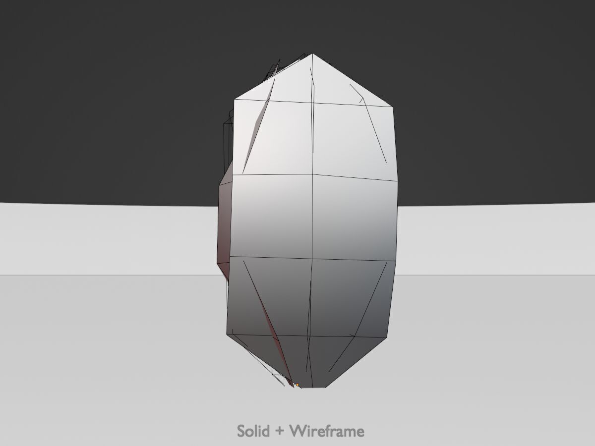 Cherry laurel hedge 500mm version-7 Low-poly 3D model_9