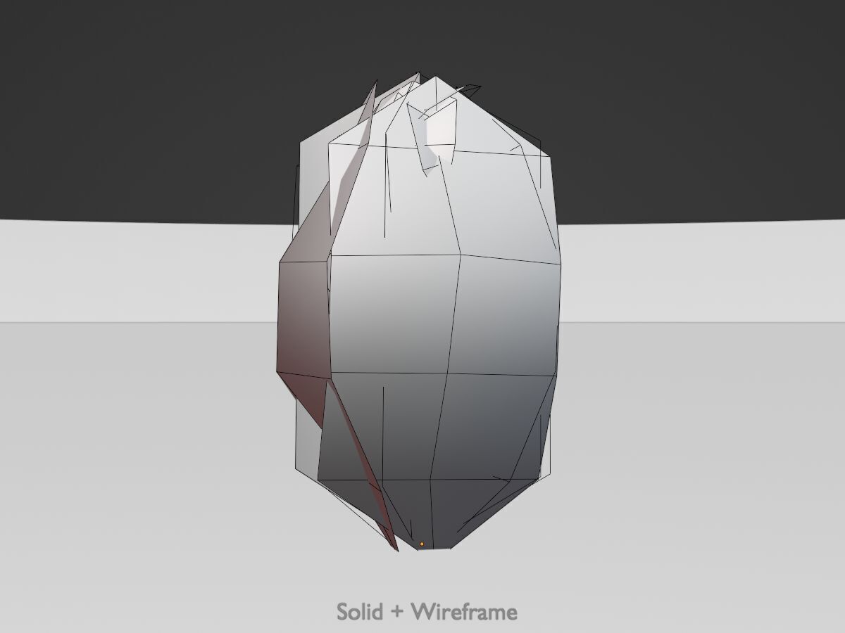 Cherry laurel hedge 500mm version-7 Low-poly 3D model_10