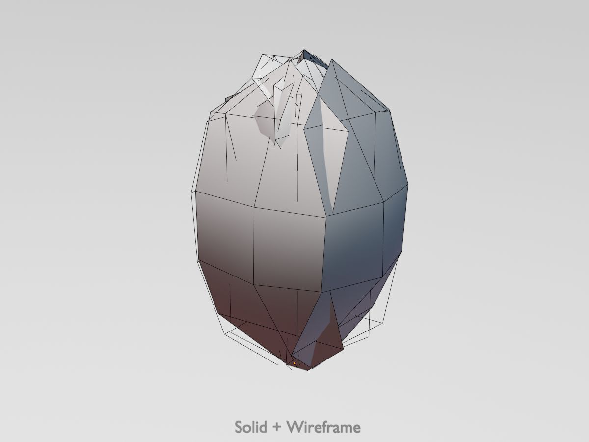 Cherry laurel hedge 500mm version-7 Low-poly 3D model_12
