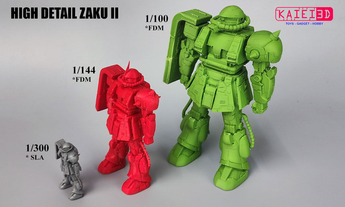 HIGH DETAIL ZAKU II  3D print model_3