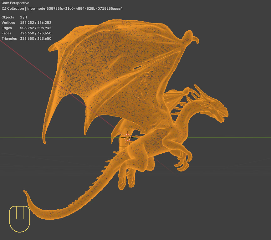 Silver Winged Dragon  3D print model_13