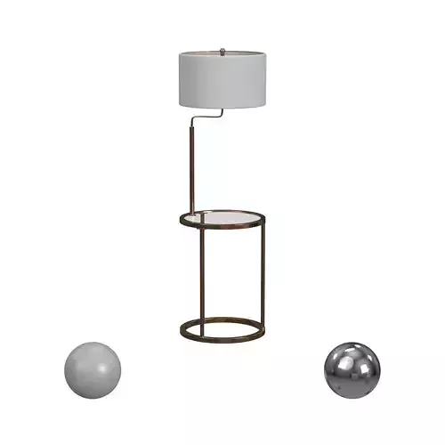 CRISPIN FLOOR LAMP SIDE TABLE
