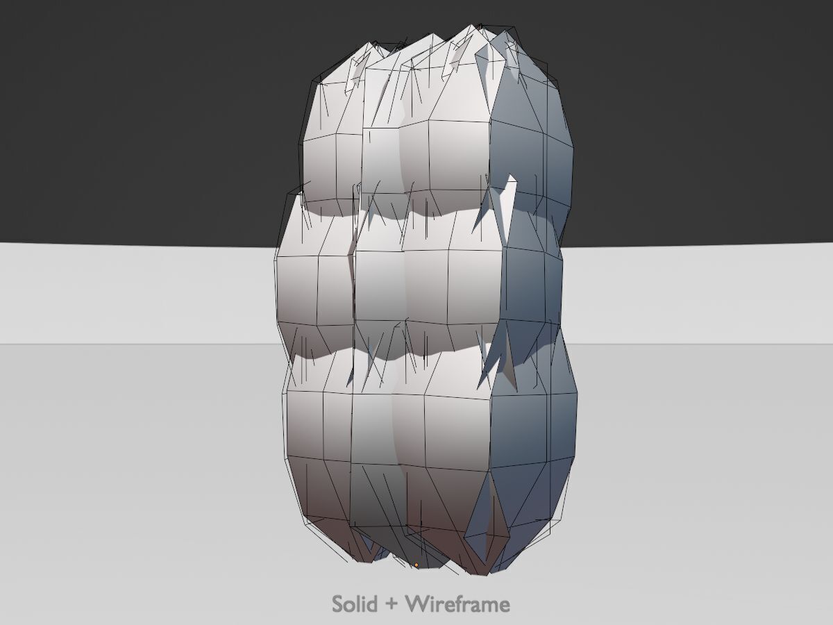 Cherry laurel hedge 1000mm version-3 Low-poly 3D model_9
