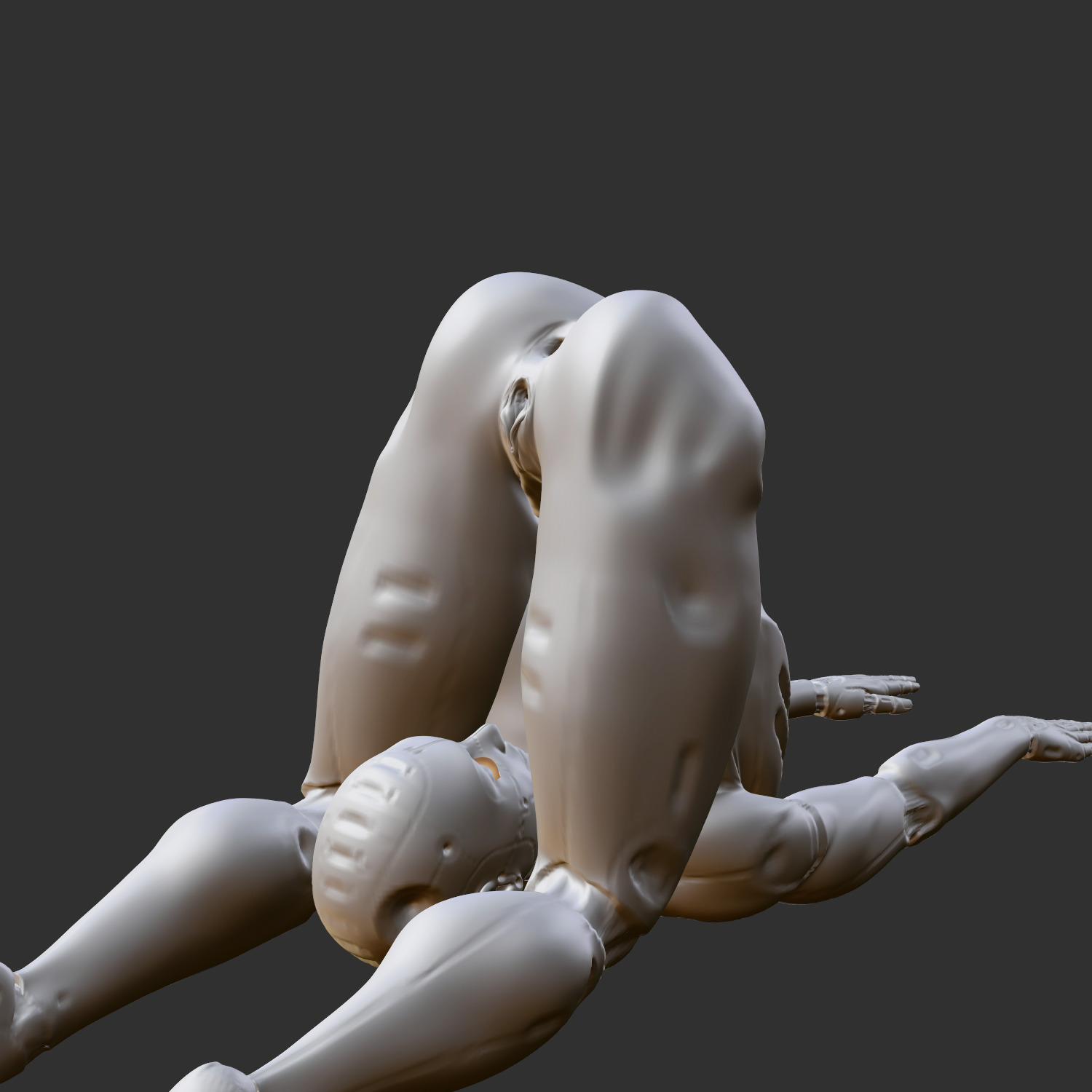 boneless robot  3D print model_3