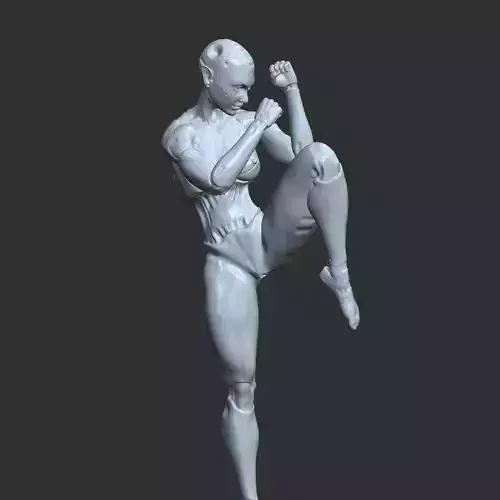 Anime AI Girl Sexy Cyborg 3D Model STL 