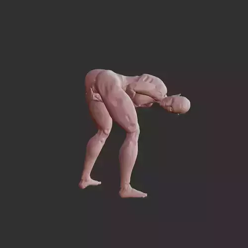 AI Girl Half-Human Half-Robot Lewd 3D Model  3D print model