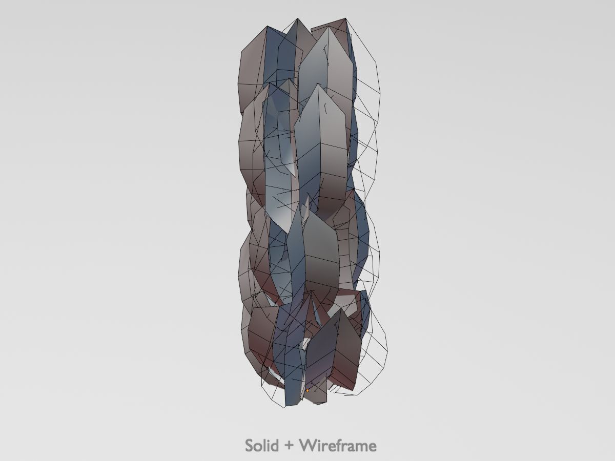 Cherry laurel hedge 1500mm version-1 Low-poly 3D model_12