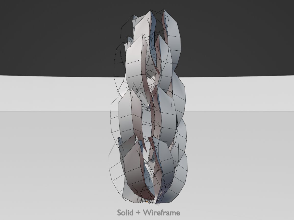 Cherry laurel hedge 1500mm version-1 Low-poly 3D model_9