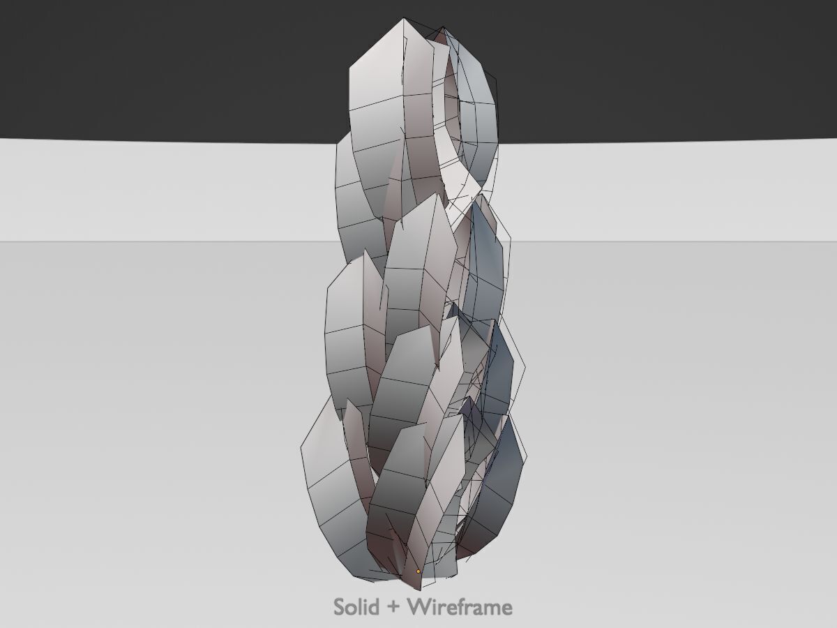 Cherry laurel hedge 1500mm version-1 Low-poly 3D model_10