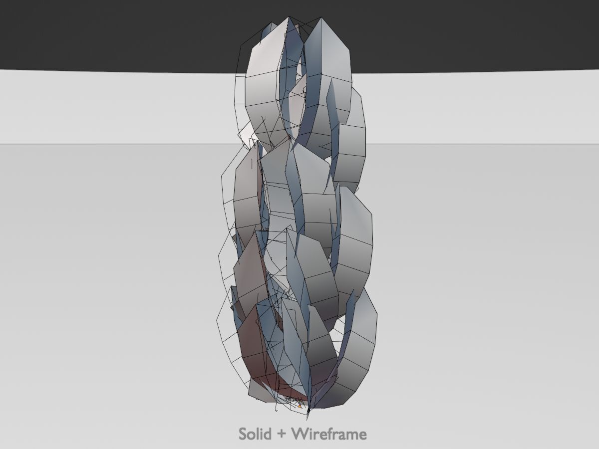 Cherry laurel hedge 1500mm version-1 Low-poly 3D model_11