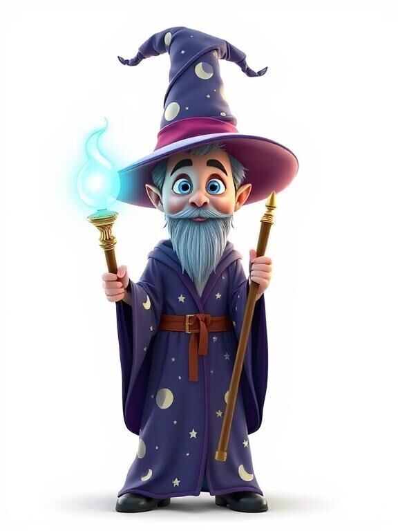 Robot Witch 3D Model Pack Stylized Game Characters PBR Textures Low-poly 3D model_1