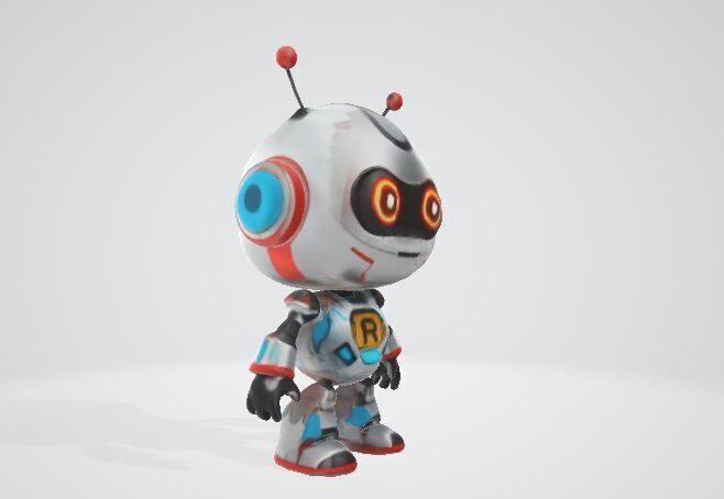 Robot Witch 3D Model Pack Stylized Game Characters PBR Textures Low-poly 3D model_14