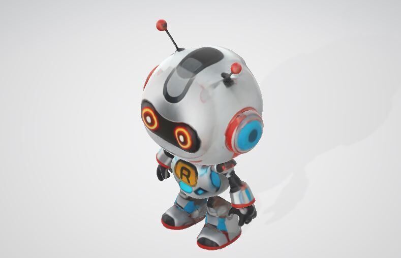 Robot Witch 3D Model Pack Stylized Game Characters PBR Textures Low-poly 3D model_11