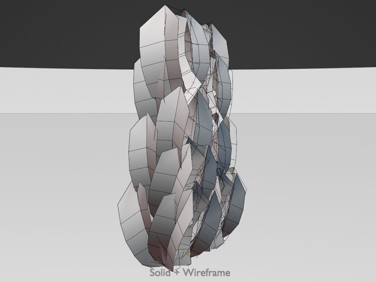 Cherry laurel hedge 1500mm version-2 Low-poly 3D model_10