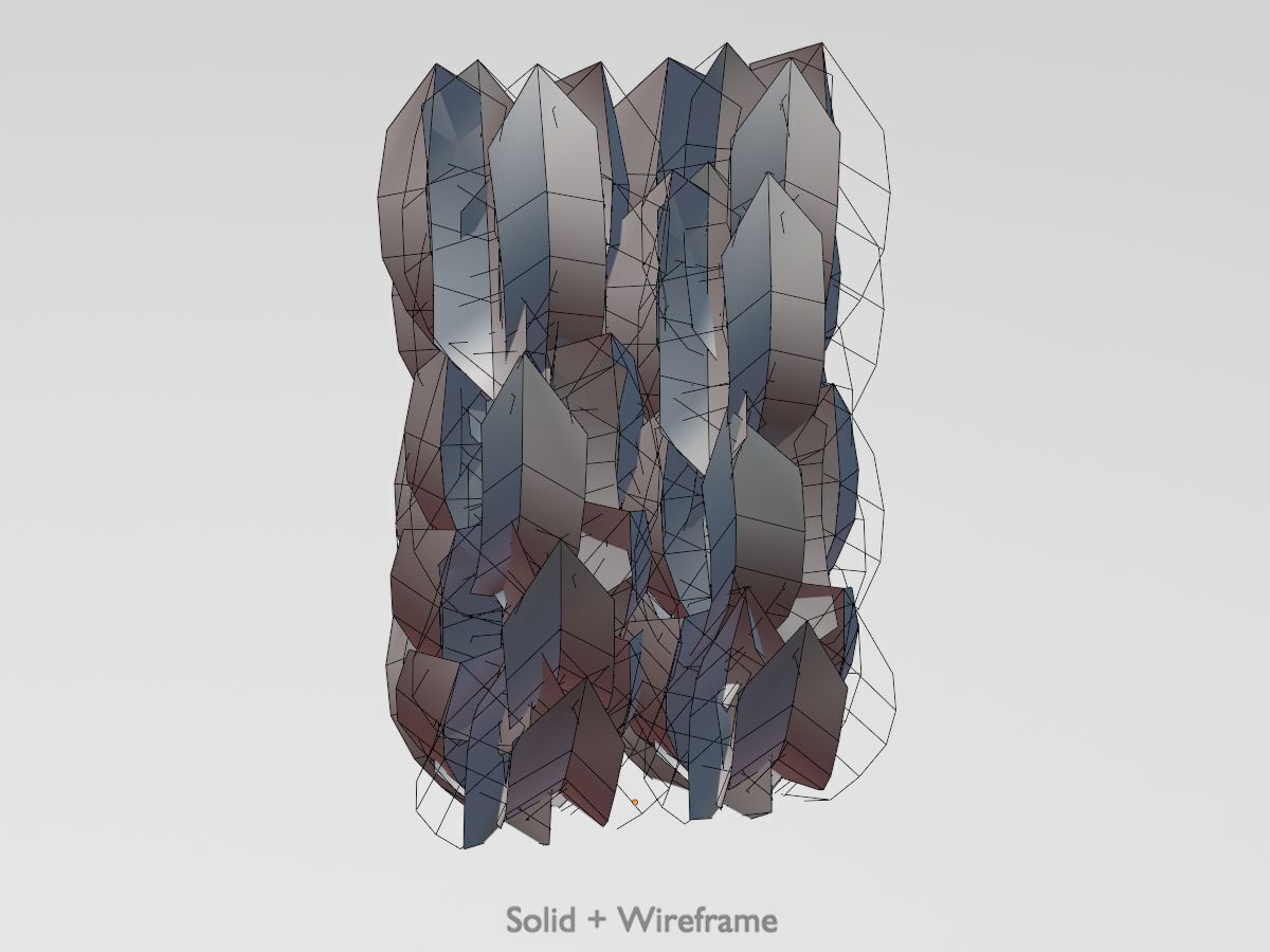 Cherry laurel hedge 1500mm version-2 Low-poly 3D model_12