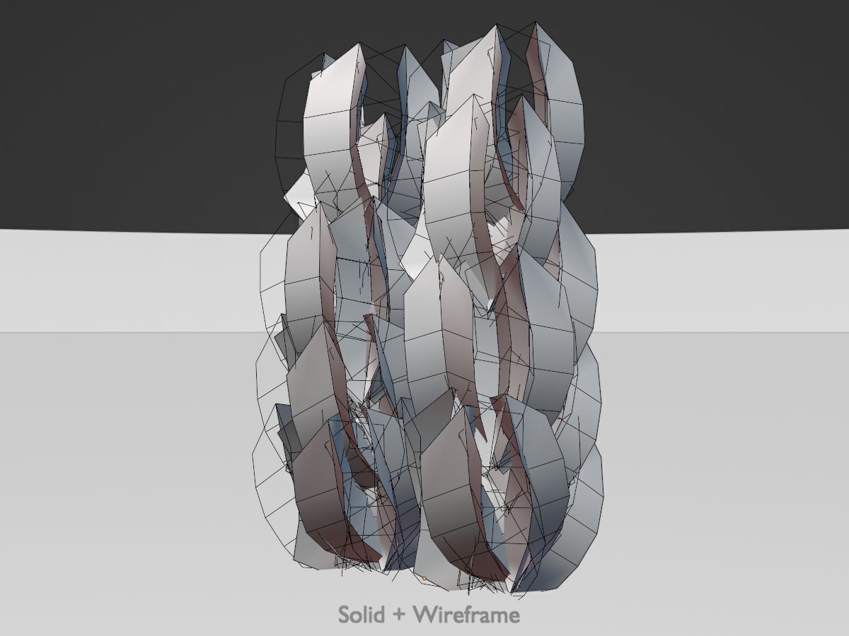 Cherry laurel hedge 1500mm version-2 Low-poly 3D model_9