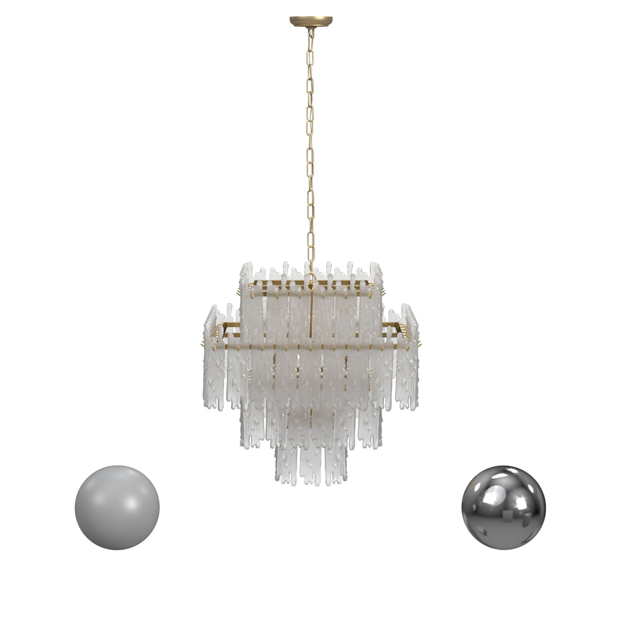 Everly Chandelier Square 3D model_1