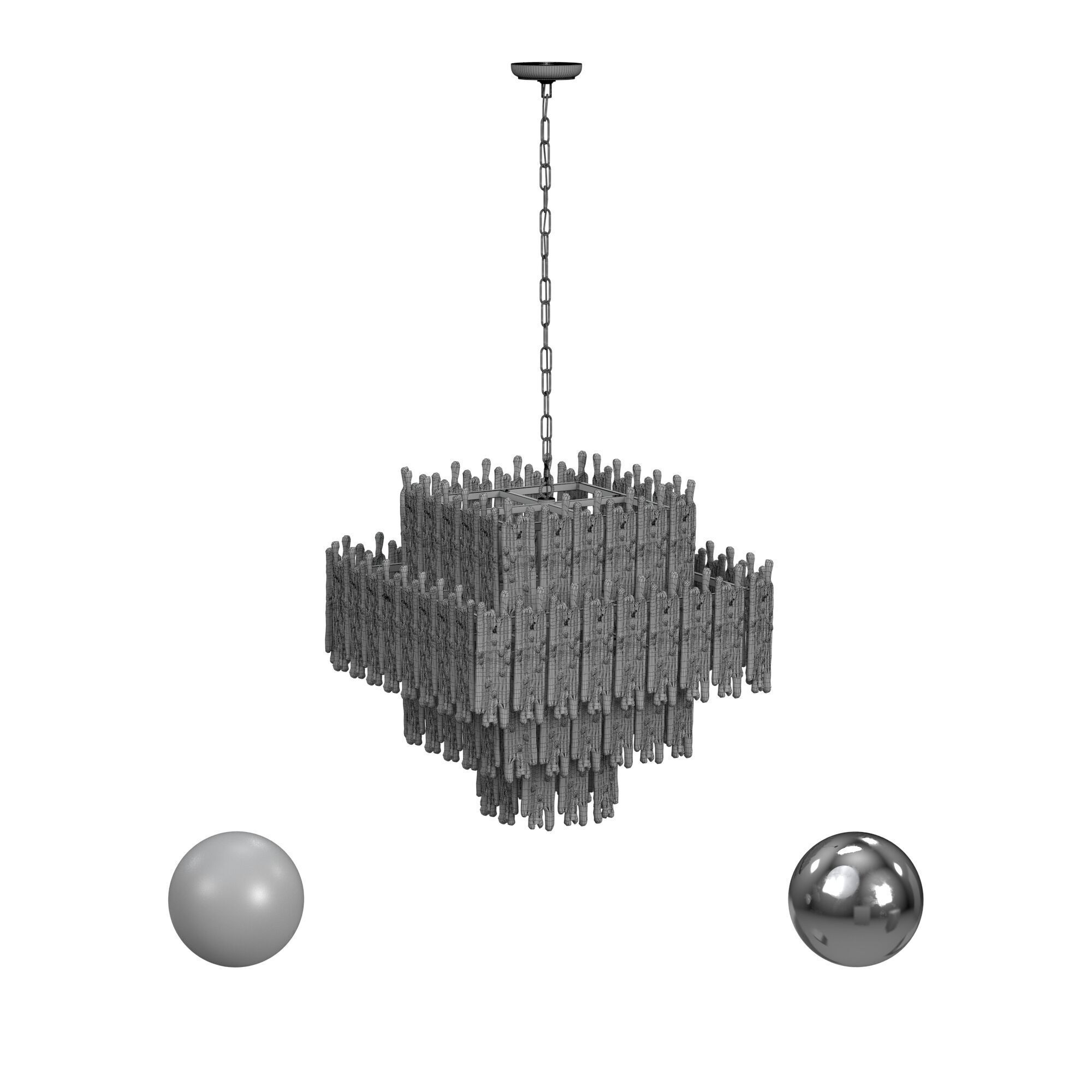 Everly Chandelier Square 3D model_3