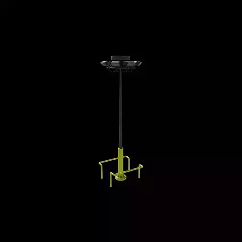 high mast lighting tower 3D model