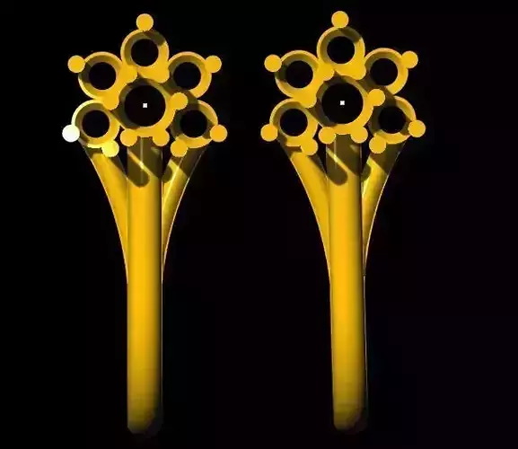 Bali Earring 3dm file 3D print model