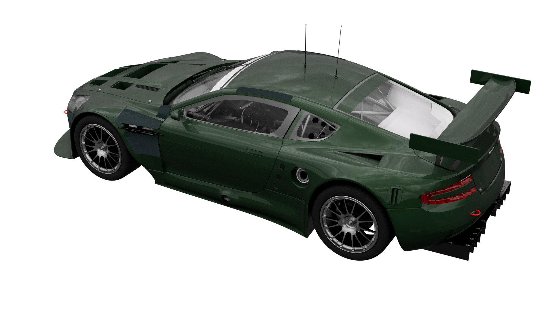 Aston Martin - 2009 - DBR9 Racing Low-poly 3D model_2