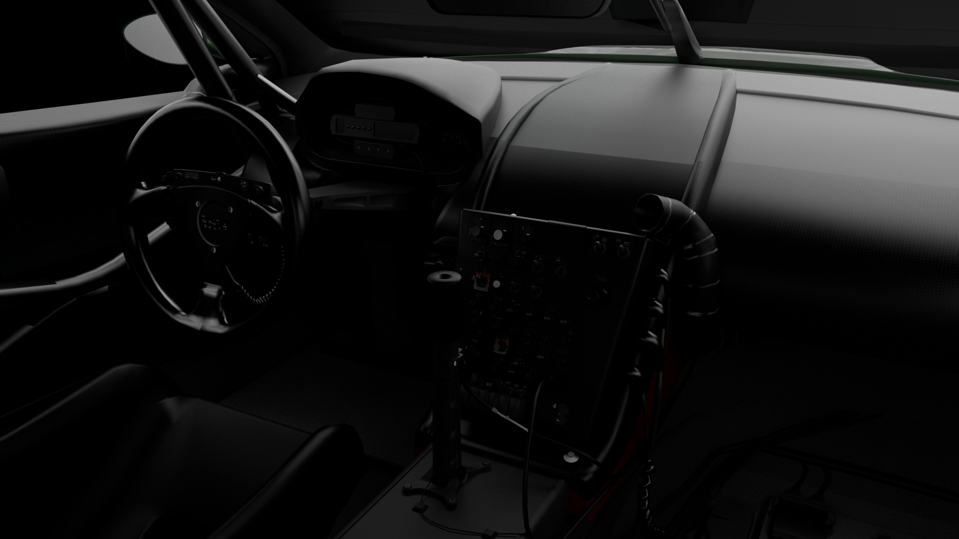 Aston Martin - 2009 - DBR9 Racing Low-poly 3D model_5