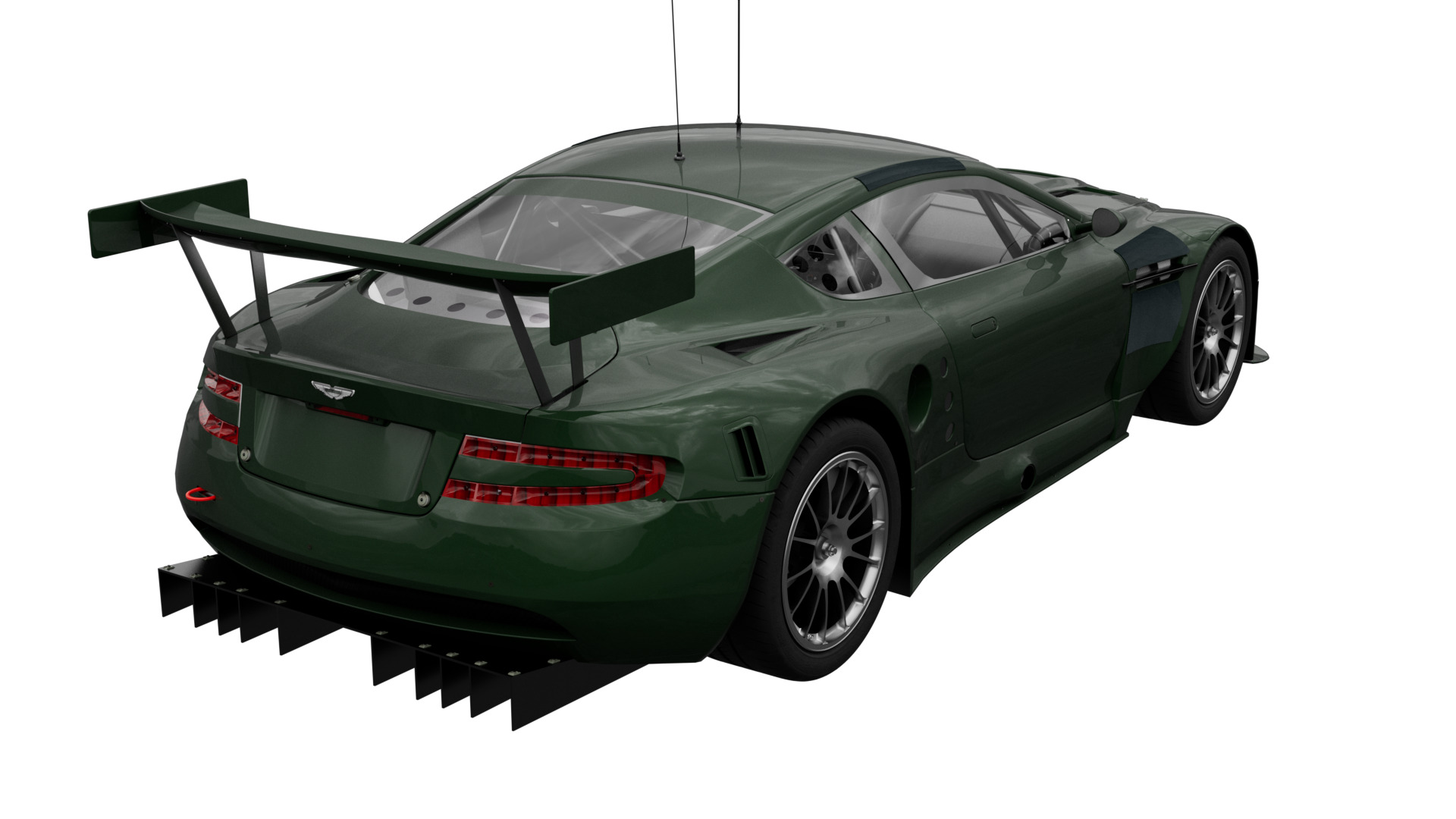 Aston Martin - 2009 - DBR9 Racing Low-poly 3D model_4