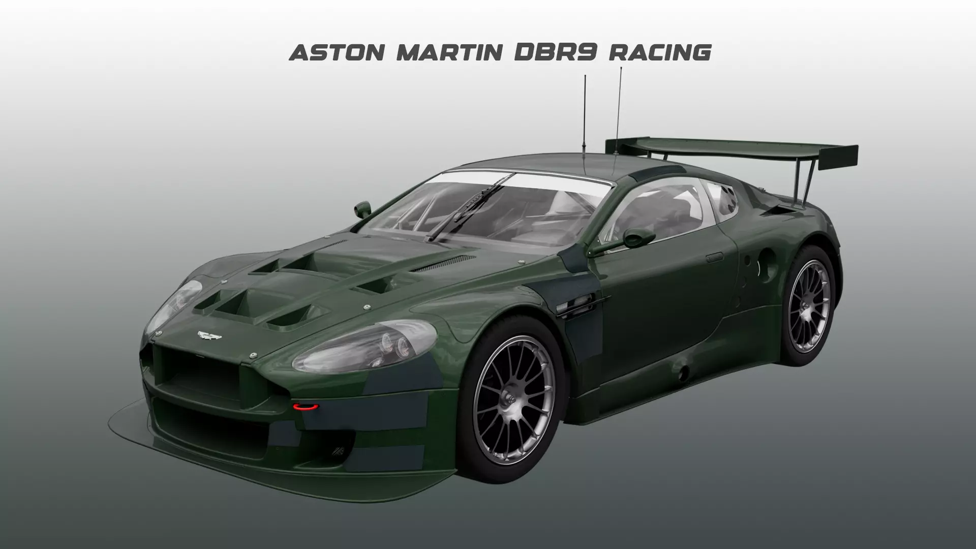 Aston Martin - 2009 - DBR9 Racing Low-poly 3D model_0