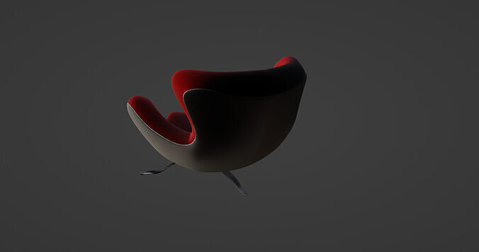 Modern Designer Lounge Chair 3D model 7